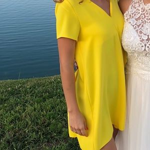 XS Zara yellow summer dress